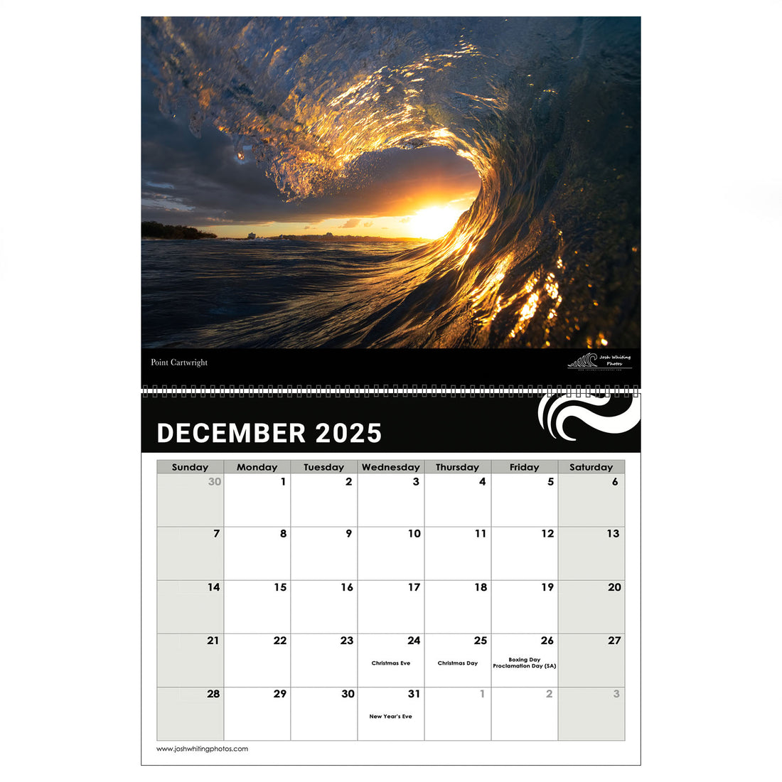 2025 Sunshine Coast Wall Calendar