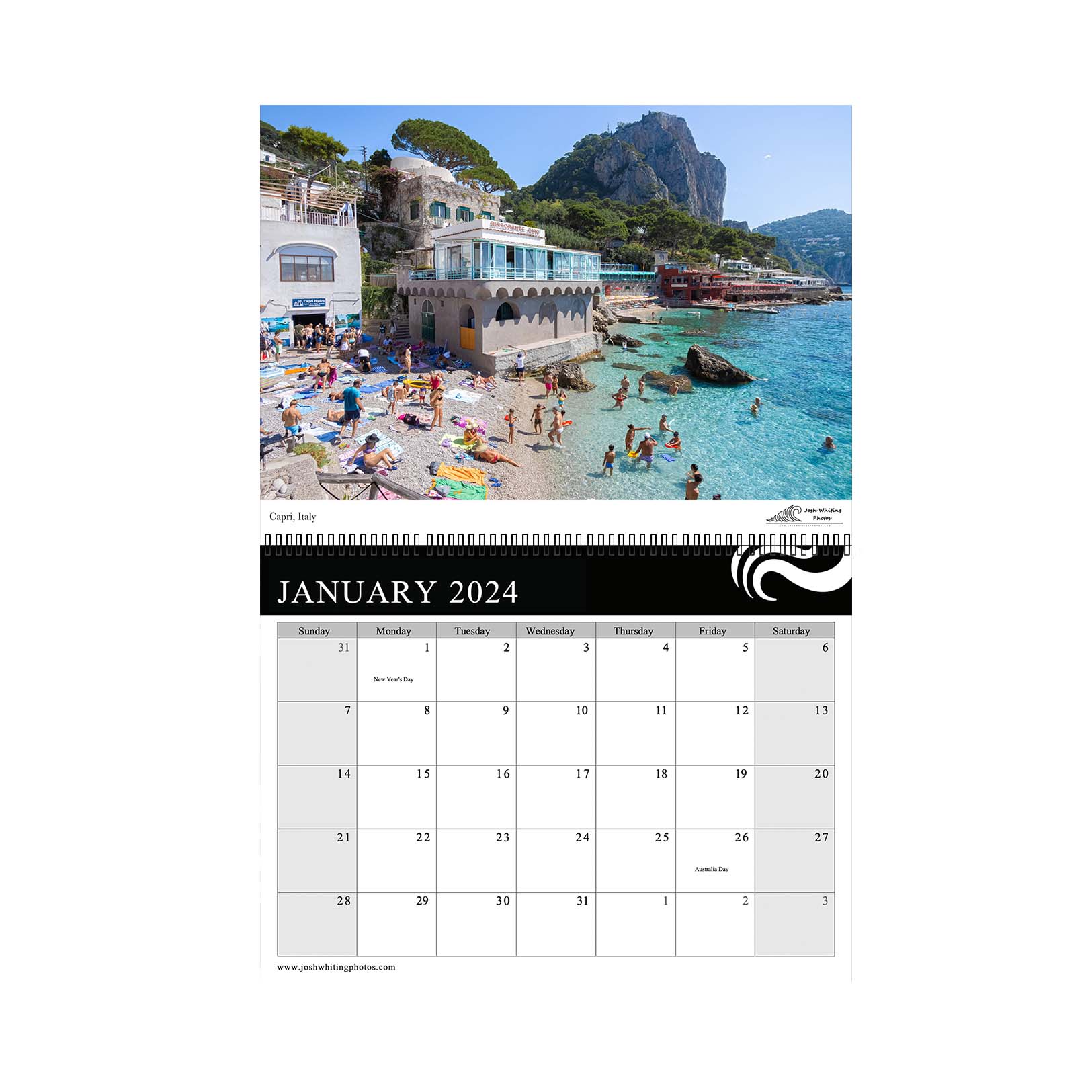 2024 Europe Wall Calendar Coastal Calendar Buy Calendars Online