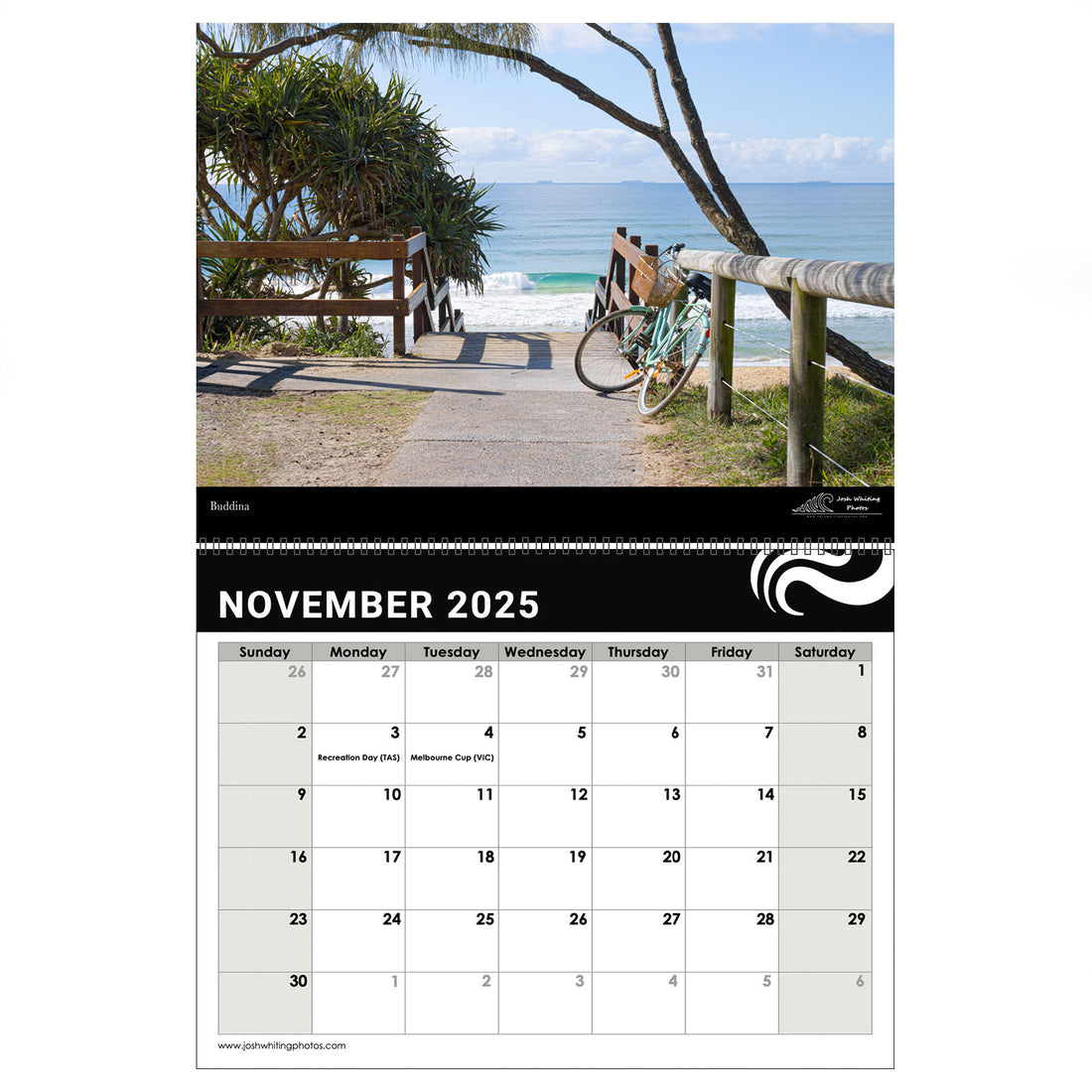 2025 Sunshine Coast Wall Calendar