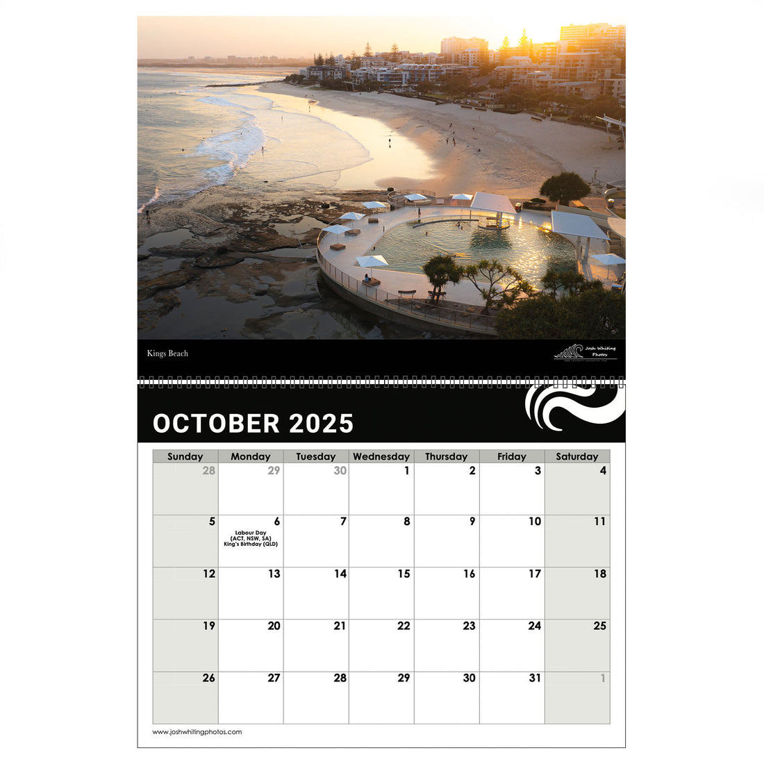 2025 Sunshine Coast Wall Calendar